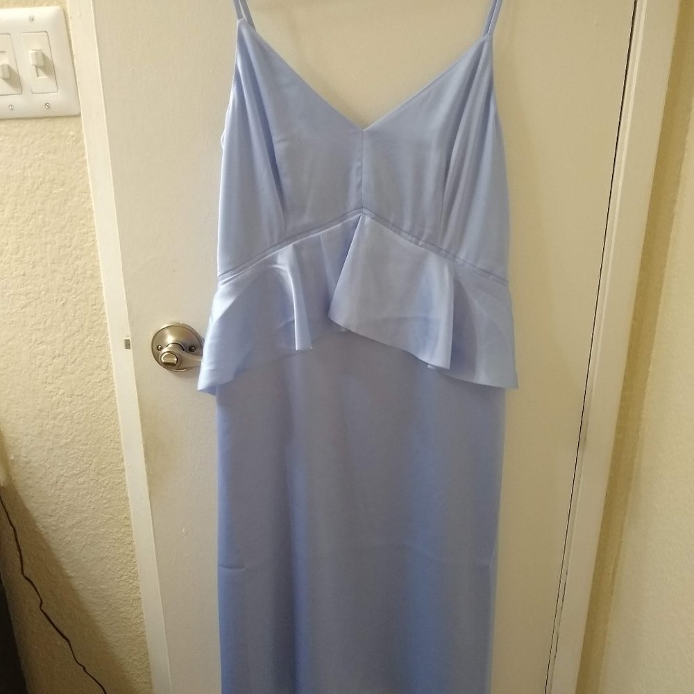 Banana Republic blue strappy peplum midi NWT Sz 6